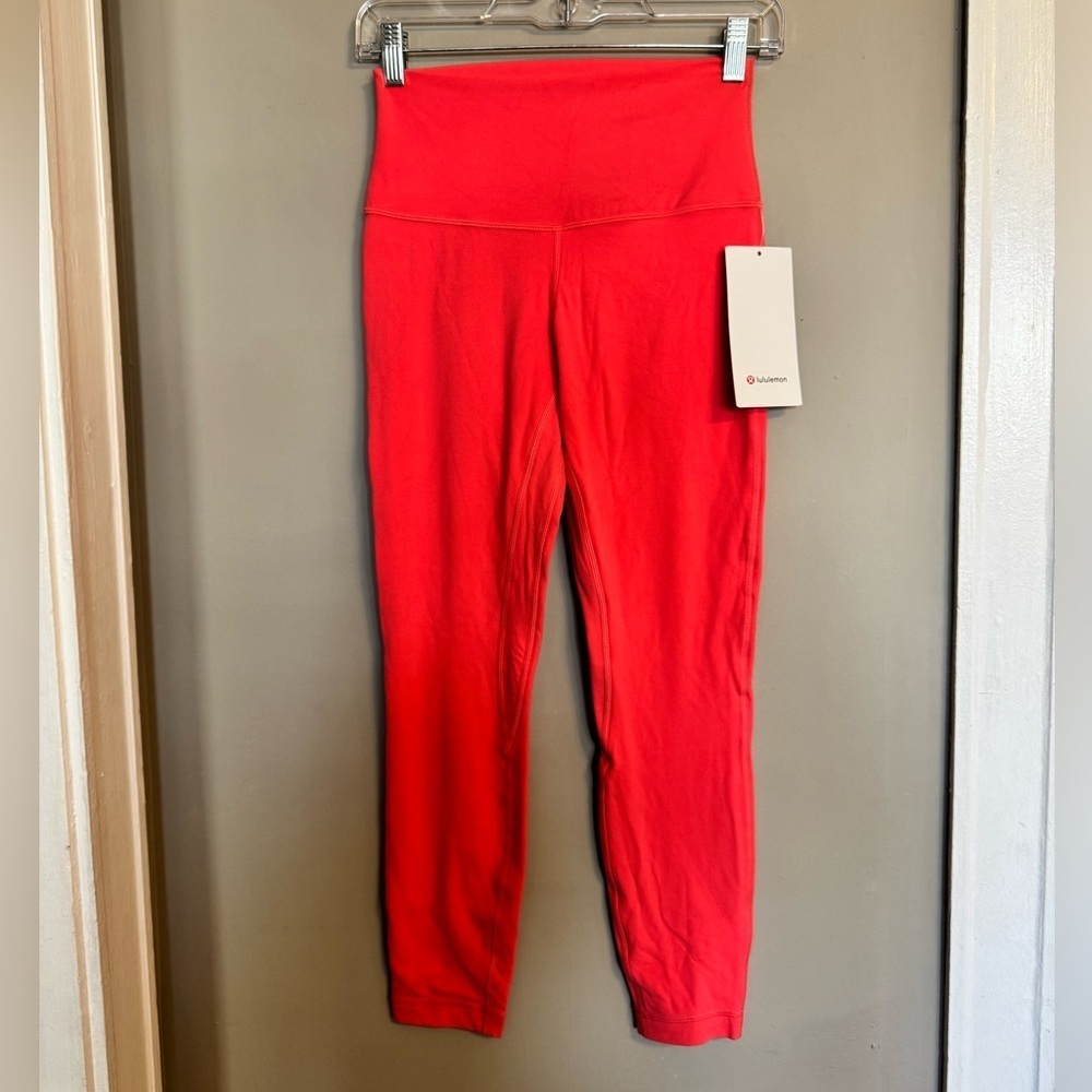 NWT Lululemon Coral Pink Align HR Leggings 25”
